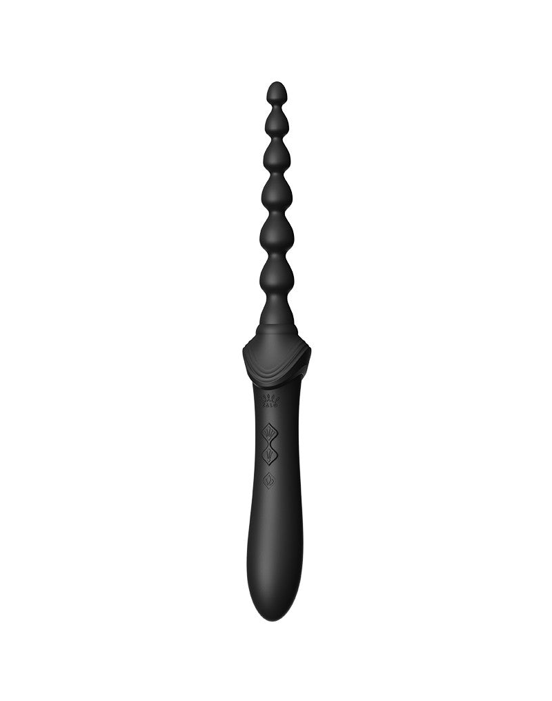 Zalo - Bess 2 - Verwarmde Pinpoint Clitoris Vibrator- Met Extra opzetstukken - Obsidian Zwart