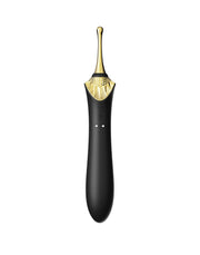 Zalo - Bess 2 - Verwarmde Pinpoint Clitoris Vibrator- Met Extra opzetstukken - Obsidian Zwart