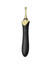 Zalo - Bess 2 - Verwarmde Pinpoint Clitoris Vibrator- Met Extra opzetstukken - Obsidian Zwart