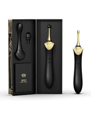 Zalo - Bess - Clitoris Pinpoint Vibrator - Met Extra opzetstukken - Obsidian Zwart