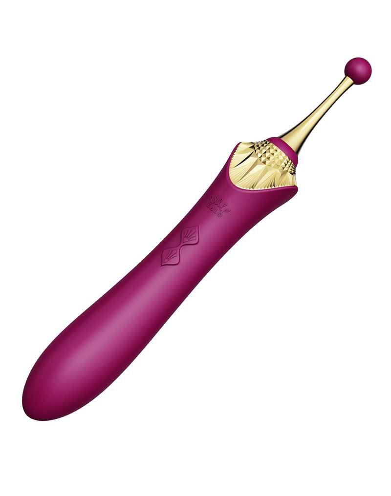Zalo - Bess - Clitoris Pinpoint Vibrator - Met Extra opzetstukken - Robijn Rood