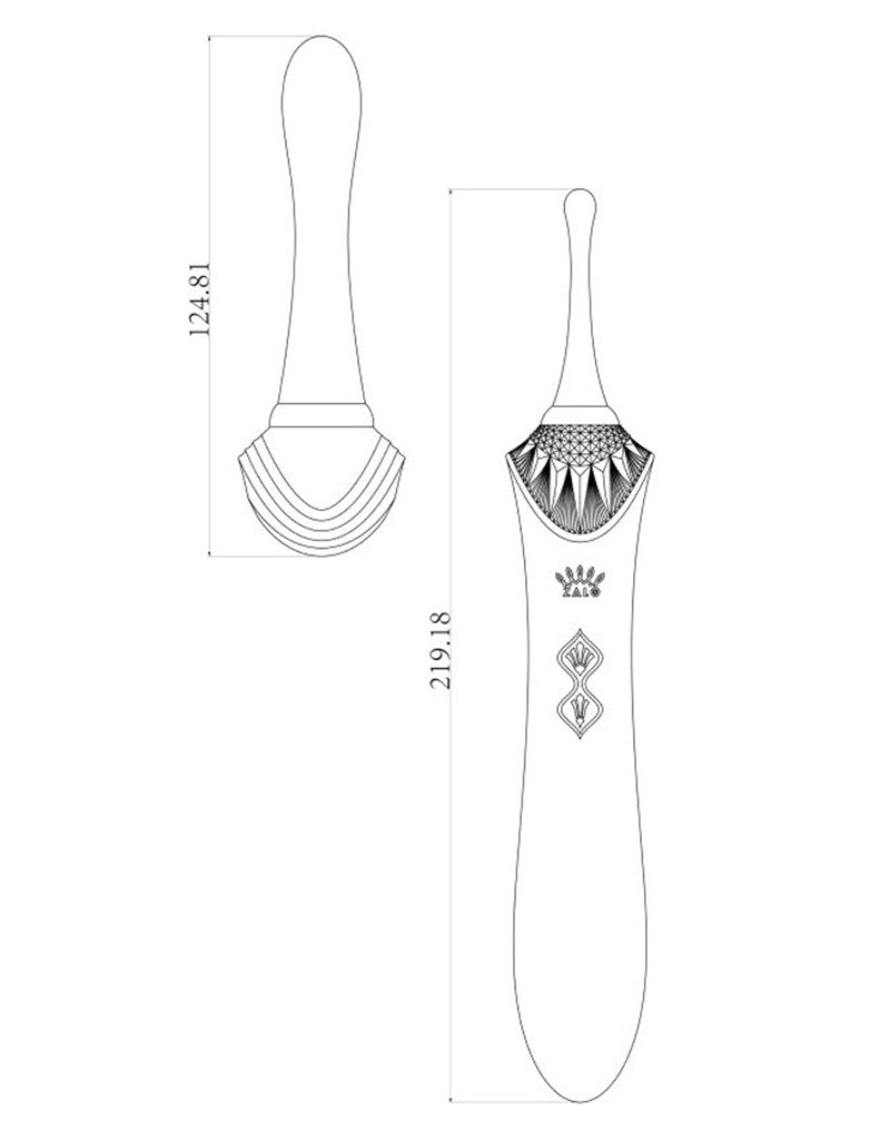 Zalo - Bess - Clitoris Pinpoint Vibrator - Met Extra opzetstukken - Smaragd Groen