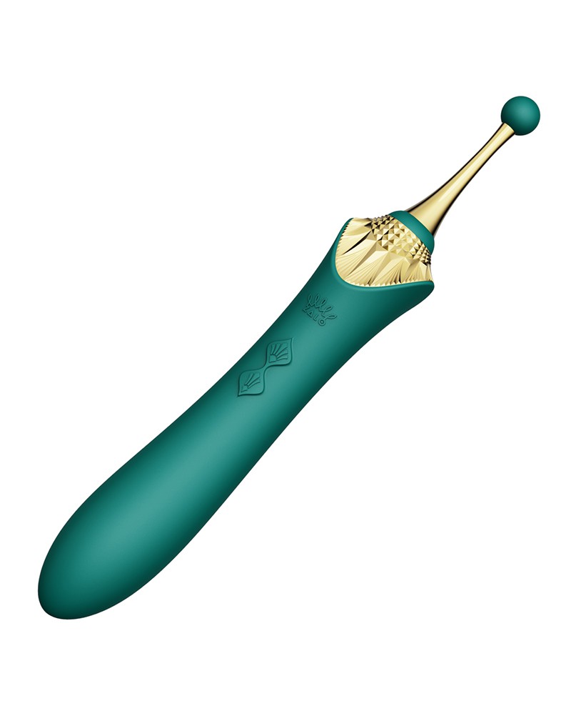Zalo - Bess - Clitoris Pinpoint Vibrator - Met Extra opzetstukken - Smaragd Groen