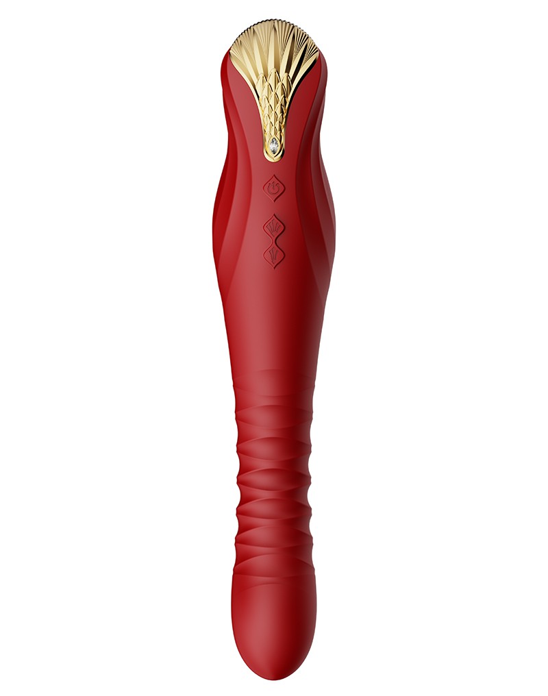 Zalo - King - Stotende Vibrator Met Powerthrust Technologie - Rood