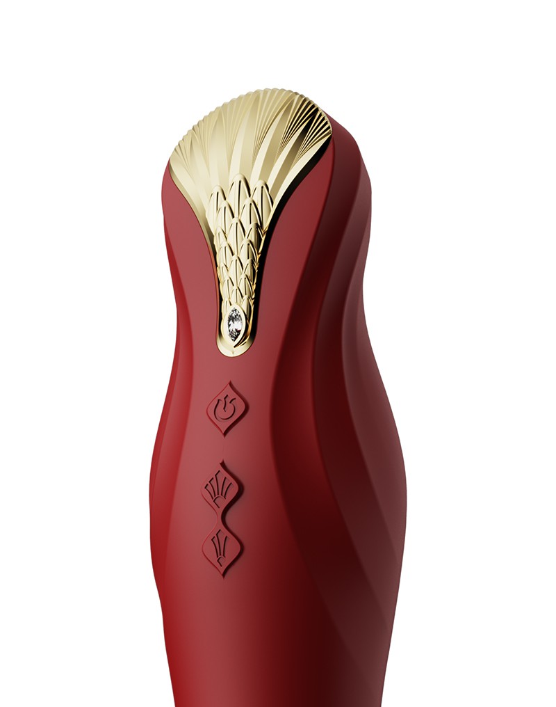 Zalo - King - Stotende Vibrator Met Powerthrust Technologie - Rood