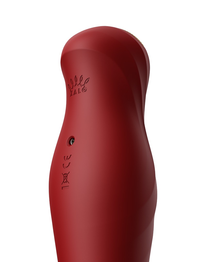 Zalo - King - Stotende Vibrator Met Powerthrust Technologie - Rood