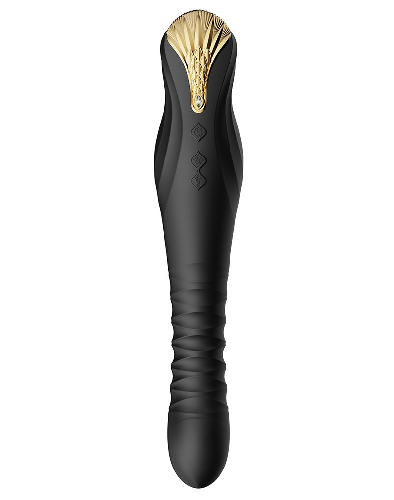 Zalo - King - Stotende Vibrator Met Powerthrust Technologie - Zwart