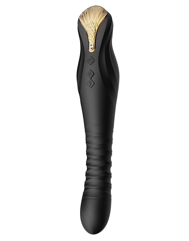 Zalo - King - Stotende Vibrator Met Powerthrust Technologie - Zwart