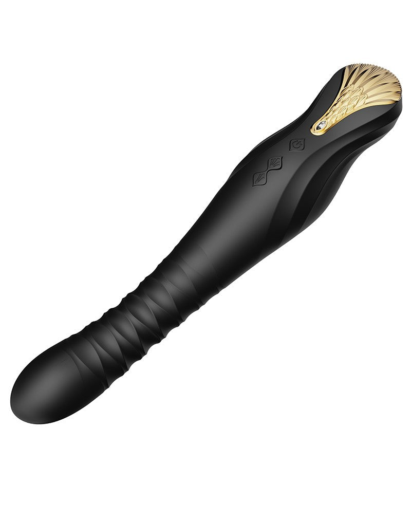 Zalo - King - Stotende Vibrator Met Powerthrust Technologie - Zwart