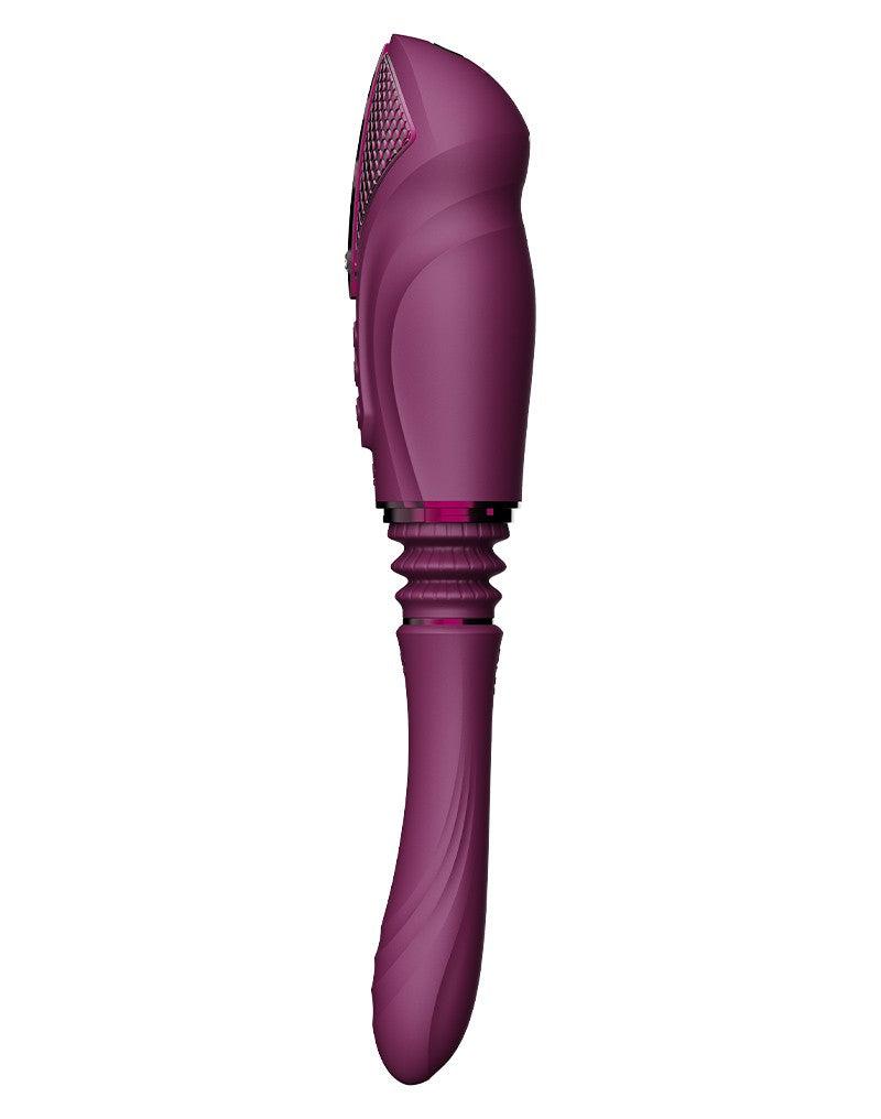 Zalo - Sesh - Verwarmende Stotende Vibrator met Afstandsbediening - Amethyst Paars