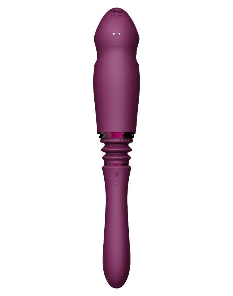 Zalo - Sesh - Verwarmende Stotende Vibrator met Afstandsbediening - Amethyst Paars
