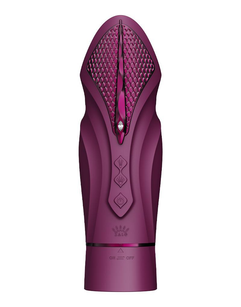 Zalo - Sesh - Verwarmende Stotende Vibrator met Afstandsbediening - Amethyst Paars