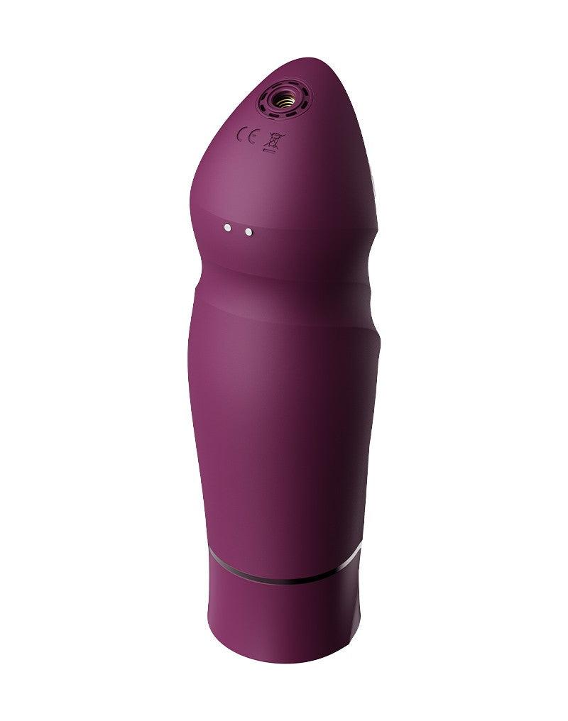 Zalo - Sesh - Verwarmende Stotende Vibrator met Afstandsbediening - Amethyst Paars