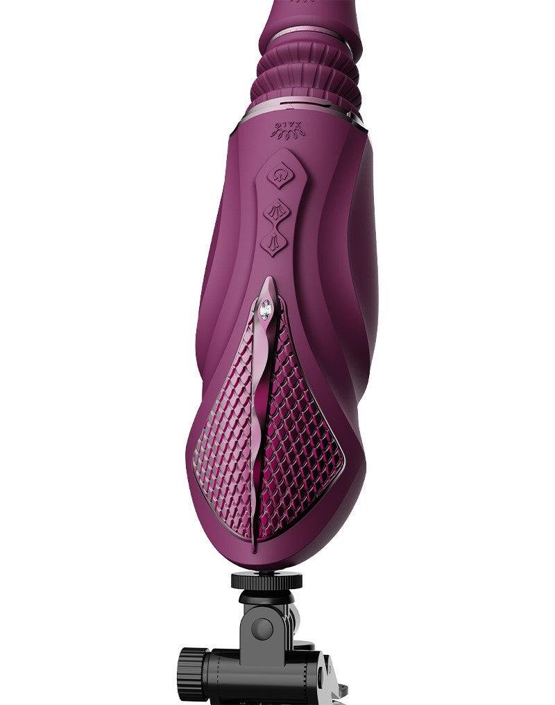 Zalo - Sesh - Verwarmende Stotende Vibrator met Afstandsbediening - Amethyst Paars