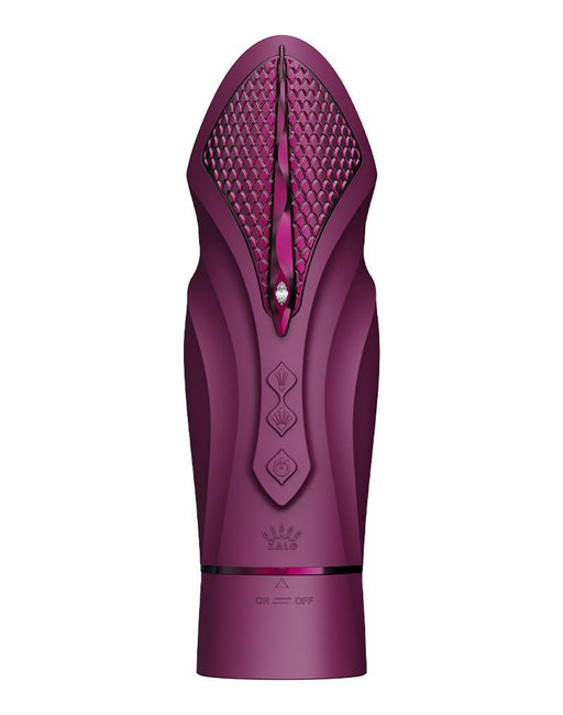 Zalo - Sesh - Verwarmende Stotende Vibrator met Afstandsbediening - Amethyst Paars