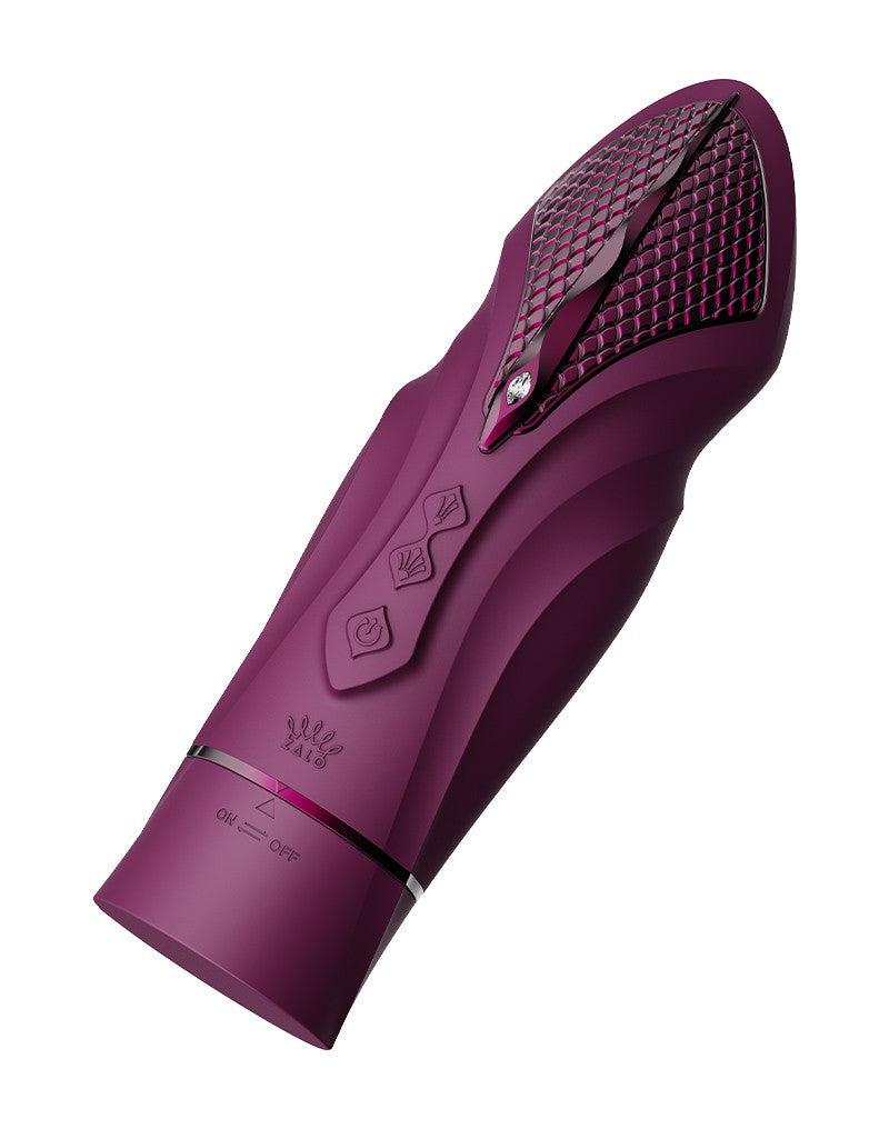 Zalo - Sesh - Verwarmende Stotende Vibrator met Afstandsbediening - Amethyst Paars