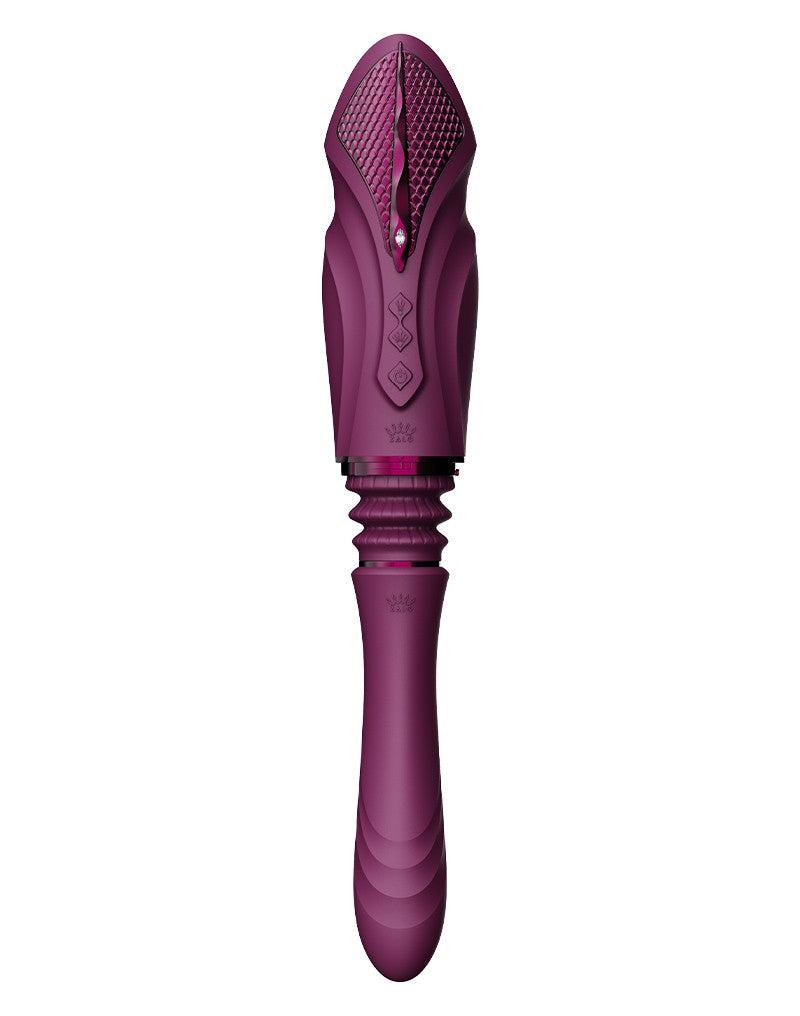 Zalo - Sesh - Verwarmende Stotende Vibrator met Afstandsbediening - Amethyst Paars