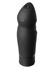 Zalo - Sesh - Verwarmende Stotende Vibrator met Afstandsbediening - Obsidian Zwart