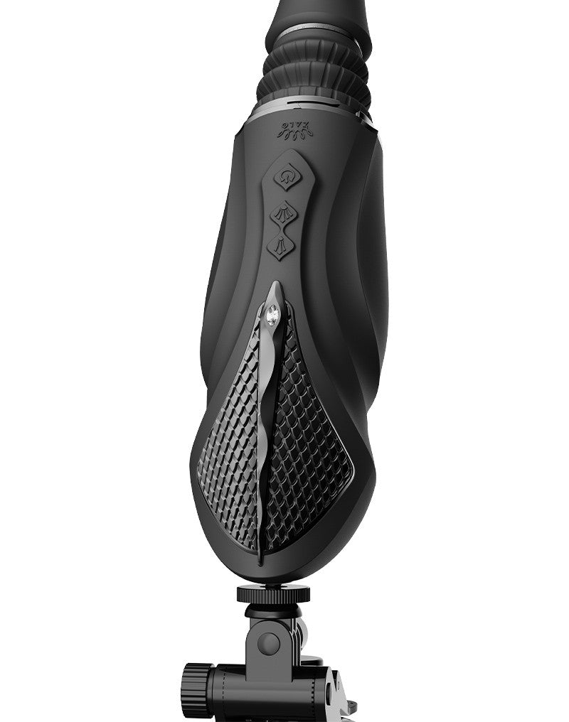 Zalo - Sesh - Verwarmende Stotende Vibrator met Afstandsbediening - Obsidian Zwart