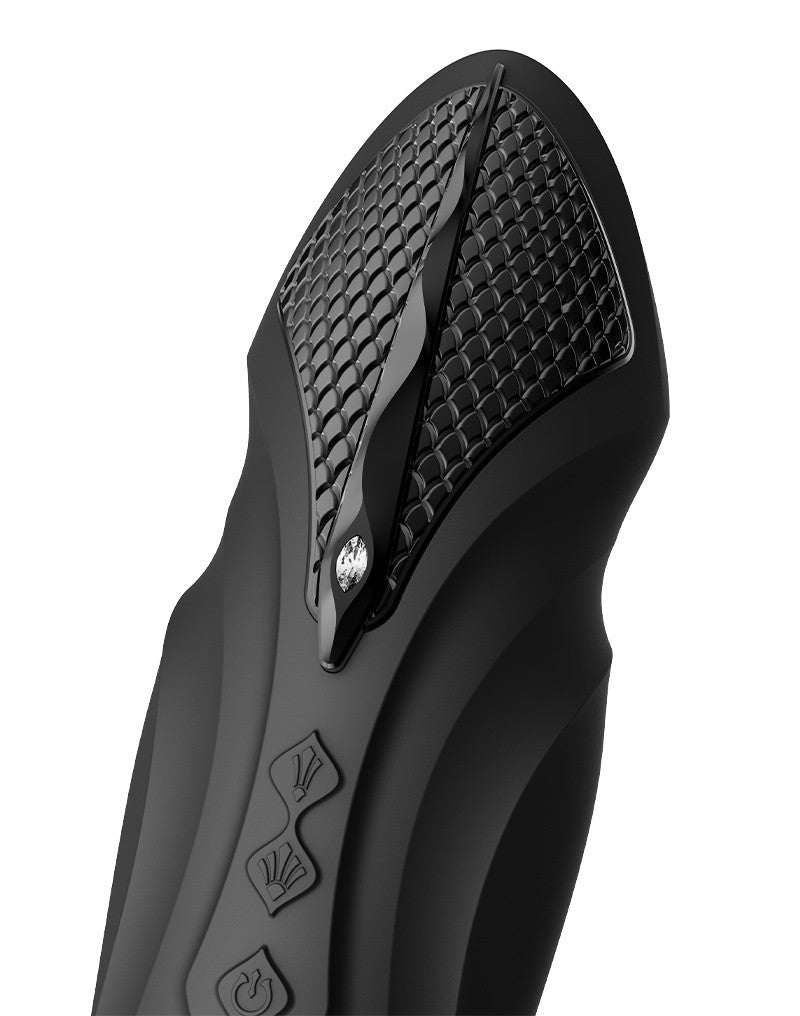 Zalo - Sesh - Verwarmende Stotende Vibrator met Afstandsbediening - Obsidian Zwart