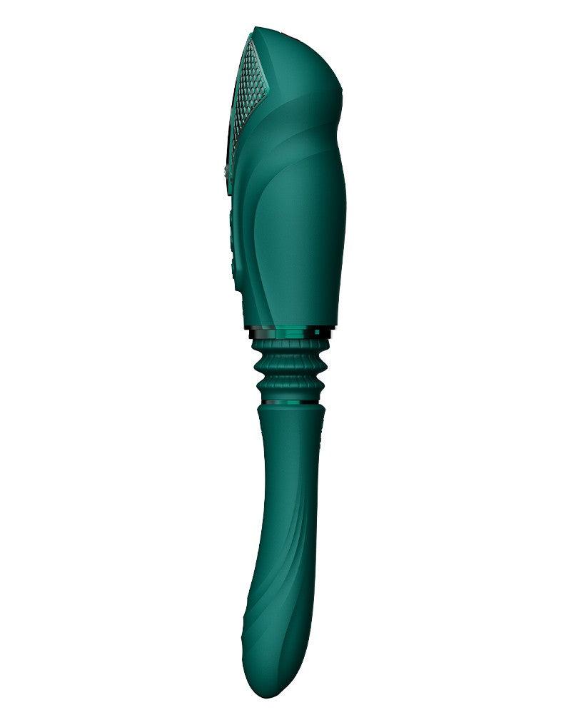 Zalo - Sesh - Verwarmende Stotende Vibrator met Afstandsbediening - Smaragd Groen