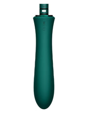 Zalo - Sesh - Verwarmende Stotende Vibrator met Afstandsbediening - Smaragd Groen