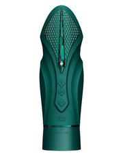 Zalo - Sesh - Verwarmende Stotende Vibrator met Afstandsbediening - Smaragd Groen