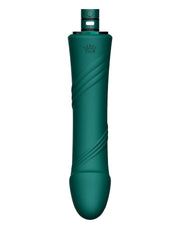 Zalo - Sesh - Verwarmende Stotende Vibrator met Afstandsbediening - Smaragd Groen