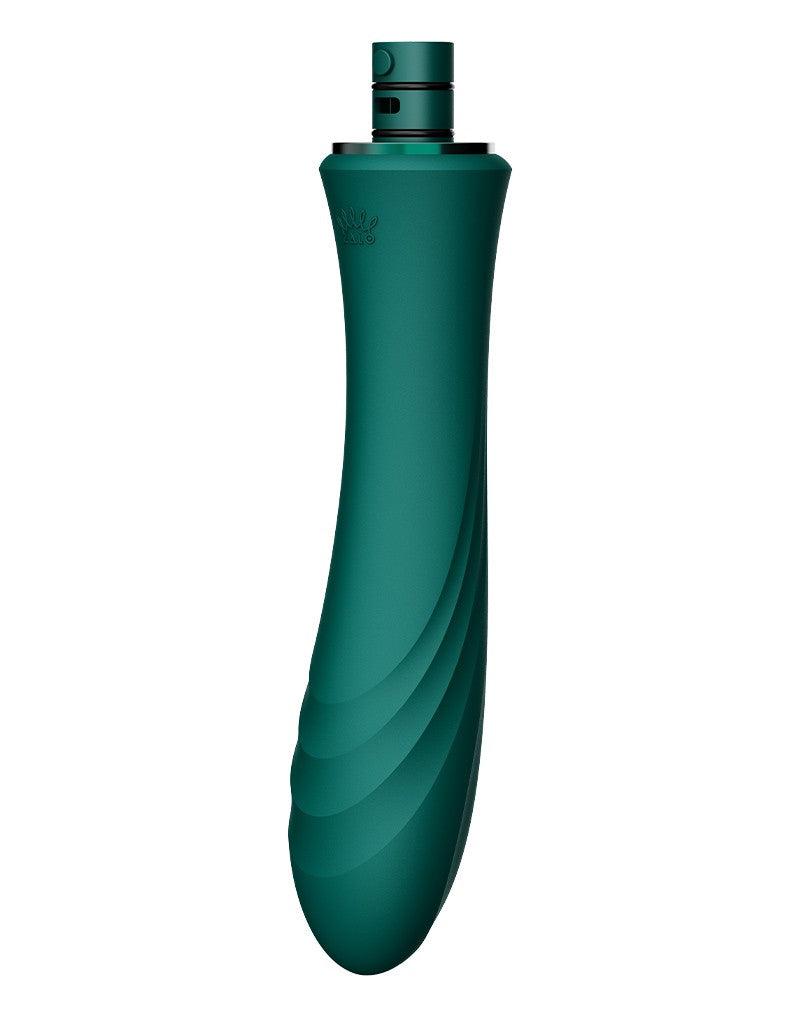 Zalo - Sesh - Verwarmende Stotende Vibrator met Afstandsbediening - Smaragd Groen