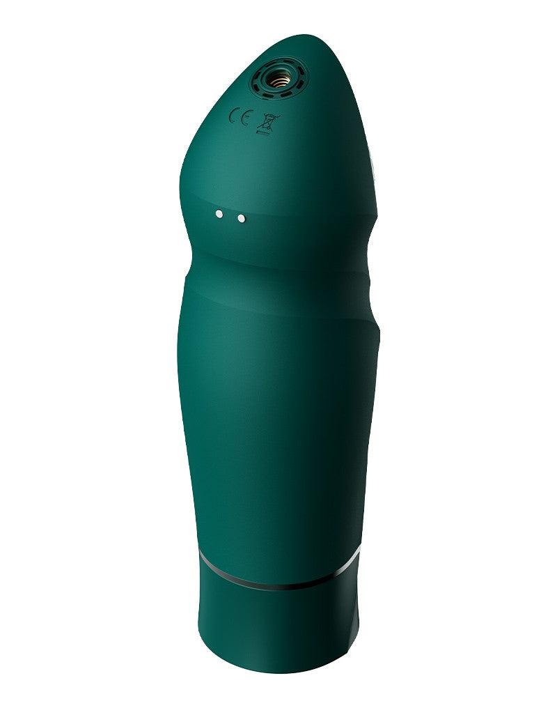Zalo - Sesh - Verwarmende Stotende Vibrator met Afstandsbediening - Smaragd Groen