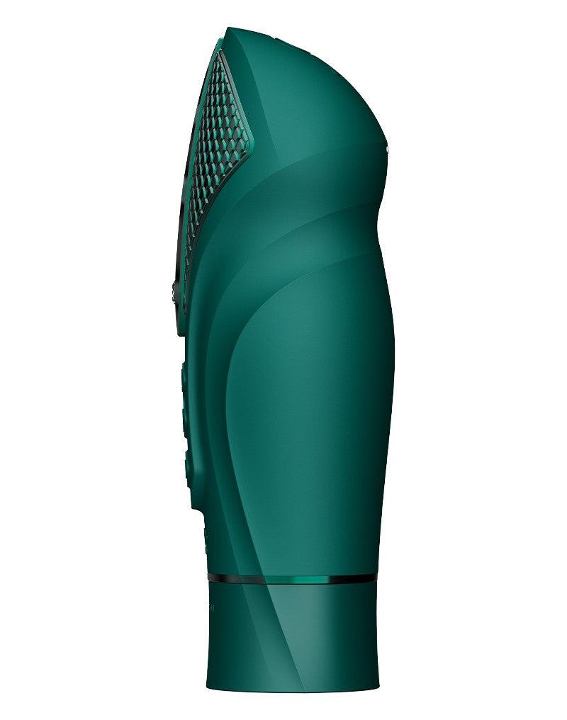 Zalo - Sesh - Verwarmende Stotende Vibrator met Afstandsbediening - Smaragd Groen