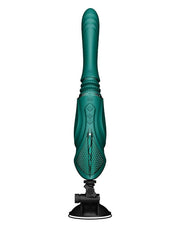 Zalo - Sesh - Verwarmende Stotende Vibrator met Afstandsbediening - Smaragd Groen
