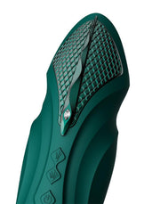 Zalo - Sesh - Verwarmende Stotende Vibrator met Afstandsbediening - Smaragd Groen