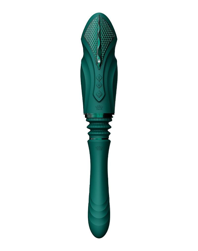 Zalo - Sesh - Verwarmende Stotende Vibrator met Afstandsbediening - Smaragd Groen