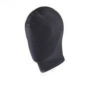 Kiotos - Zwarte BDSM Hood - Spandex Geheel Gesloten (adembaar)