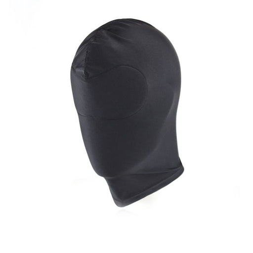 Kiotos - Zwarte BDSM Hood - Spandex Geheel Gesloten (adembaar)