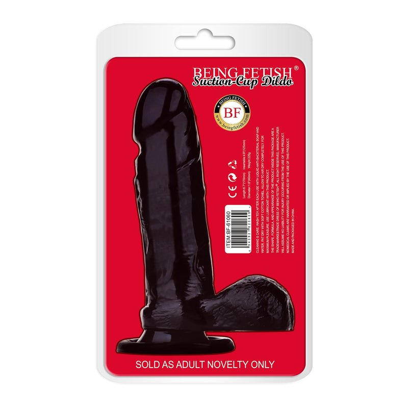 Being Fetish - TPR Dildo 16,5 cm – Zwart-Erotiekvoordeel.nl