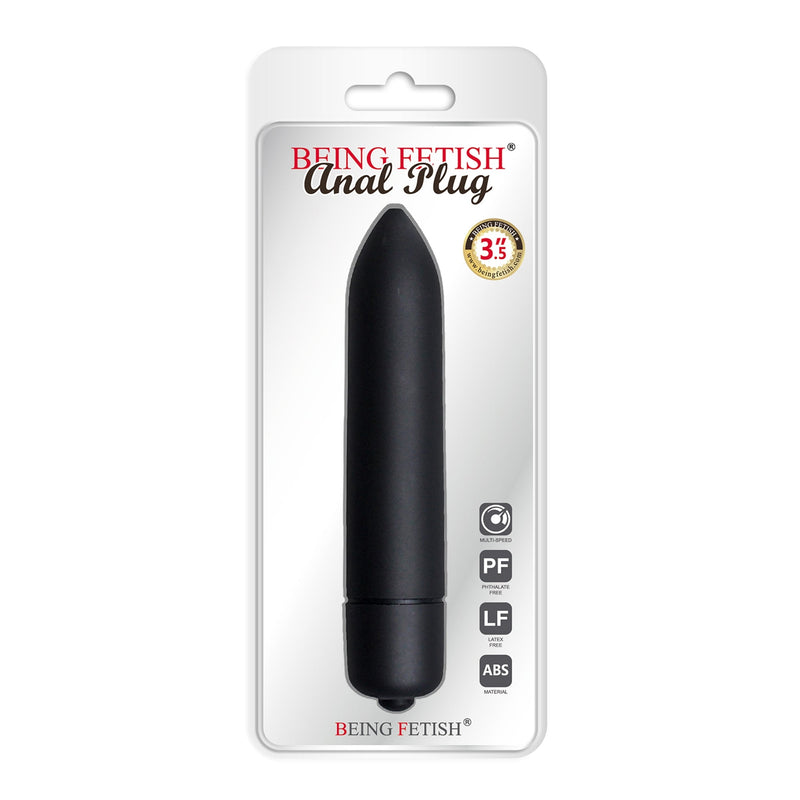Being Fetish - Multi-speed Bullet Vibrator - 9 cm - Zwart-Erotiekvoordeel.nl