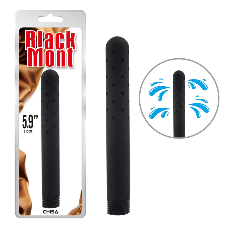 Black Mont - Anaal Douche - Aan Te Sluiten Op De Doucheslang - 15 cm - Zwart-Erotiekvoordeel.nl