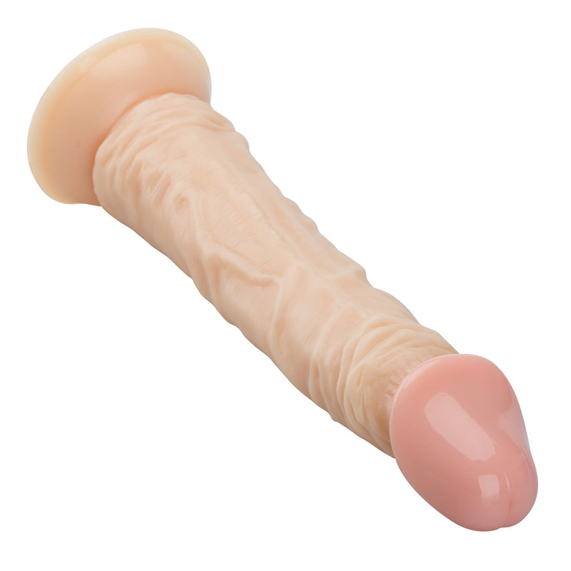 Deep Desire - PVC Rechte Dildo met Zuignap – 23 cm – Lichte Huidskleur-Erotiekvoordeel.nl