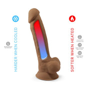 SILEXD - Realistische Dildo - Model 1 - 17,5 cm - Caramel-Erotiekvoordeel.nl