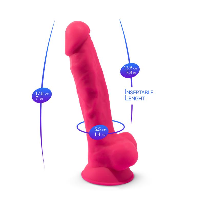 SILEXD - Realistische Dildo - Model 1 - 17,5 cm - Dieproze-Erotiekvoordeel.nl