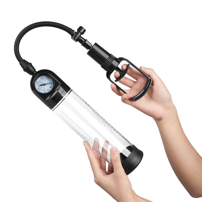 Essentials - Penis Pomp - 31 cm - Met Drukmeter-Erotiekvoordeel.nl