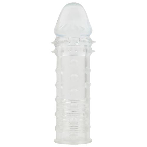 SuperMe - Extra Texture - Penis Sleeve - Transparant-Erotiekvoordeel.nl