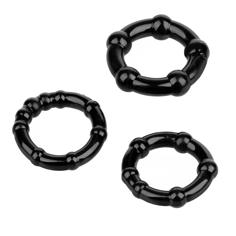 Being Fetish - Cockringen Set - Zwart-Erotiekvoordeel.nl
