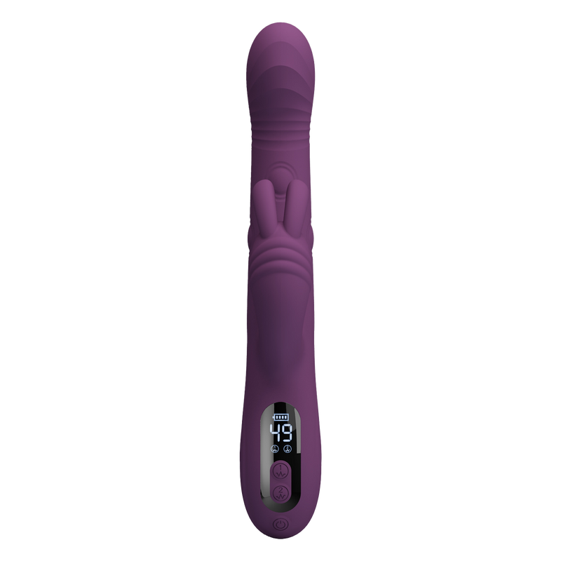 Pretty Love - Dee - Rabbit Vibrator met LED Display - Paars-Erotiekvoordeel.nl
