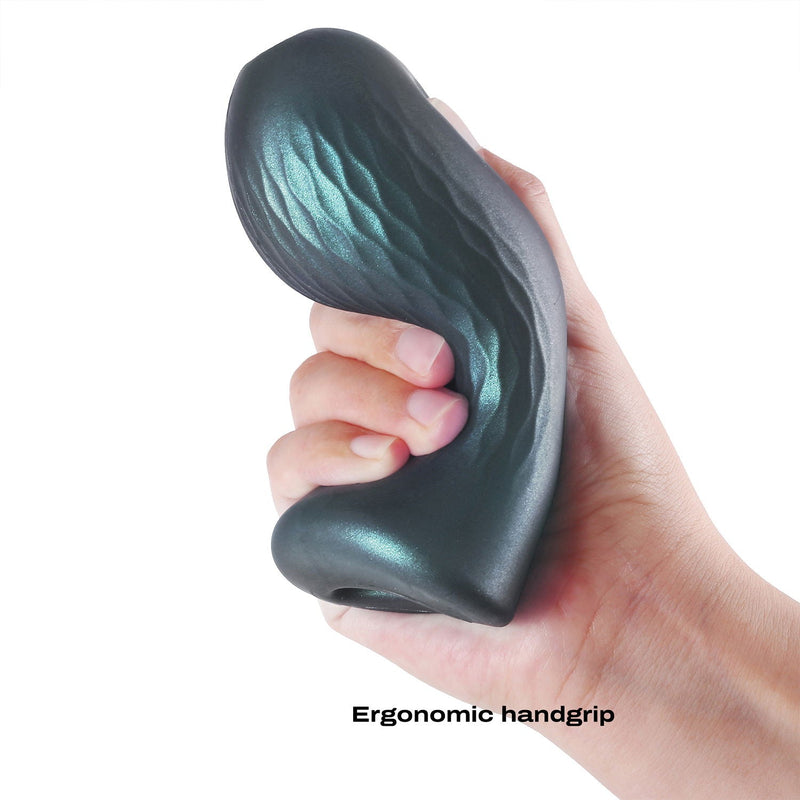 Dorcel - Sili-Cup - Dual Sensation Masturbator - Siliconen - Blauw Metallic-Erotiekvoordeel.nl