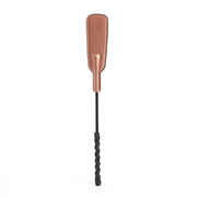 Liebe Seele - Rose Gold Memory - Kort En Buigzaam Paardrijzweepje Met Stevige Dubbellaags Flap - Rosé Goud-Erotiekvoordeel.nl