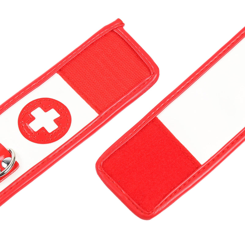 Smart Moves - Nursing Handboeien - Rood/Wit - Medical Play-Erotiekvoordeel.nl