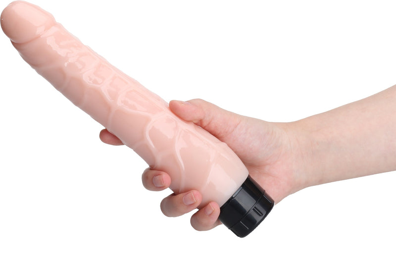 Being Fetish - Vibrerende Dildo - 24,8 cm x 5 cm – Lichte huidskleur-Erotiekvoordeel.nl